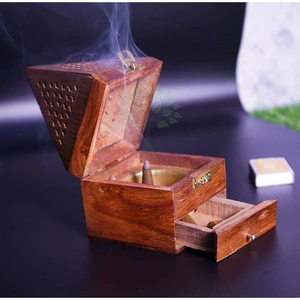 Wooden <b>Incense</b> <b>Stick</b> <b>Holder</b> Ash Catcher Stand With Custom logo - Product Image 3