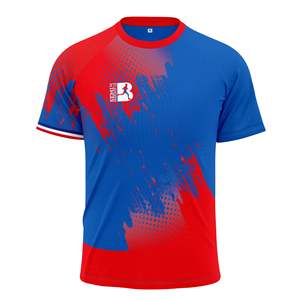 Camisetas Deportivas Sublimadas con Diseño Personalizado, MOQ Bajo, para Maratón, Cuello Redondo, Transpirables, de Secado Rápido, Poliéster, Estampado Corto - Product Image 1