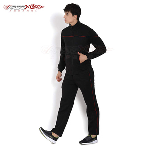 Ensemble de survêtement pour homme, veste zippée et pantalon de jogging à taille élastique, élégant, vente en gros - Product Image 3