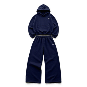 Ensembles de survêtements polaire pour hommes, coupe oversize, style streetwear hiver, avec broderie personnalisée, marque privée, OEM - Product Image 2