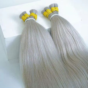 Cabello humano a granel de muy alta calidad, las mejores extensiones de cabello, hermosas, muy brillantes y suaves, fáciles de aplicar, lisas y naturales. - Product Image 6