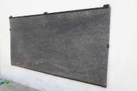 Revêtement en pierre naturelle marbrée noire scintillante, mince, flexible, écologique, imperméable, pour comptoir, cuisine extérieure, mur
