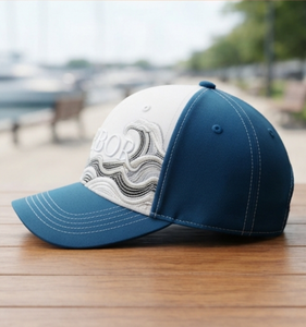 Wholesale Plaid Embroidered Baseball Cap Blue White Design Unisex Casual 6-Panel Fitted <b>Hat</b> Spring <b>Summer</b> Style - Product Image 2