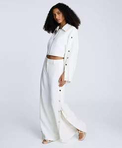 Pantaloni a scatto laterale a vita alta da donna - Product Image 4