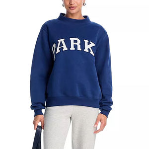 เสื้อสเวตเชิ้ตคอกลมสีน้ำเงินกรมท่าแบบยูนิเซ็กซ์ พิมพ์ลายตัวอักษร Parke ทรงปกติ ผ้าฝ้ายถัก ใส่ได้ในฤดูใบไม้ร่วง แพ็ค 2 ชิ้น คุณภาพสูง - Product Image 1