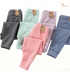 New Children's Vintage School Uniform Casual Worsted 100% Cotton Breathable Eco-Friendly Warm Anti-pilling Solid Full Length - Product Image 1