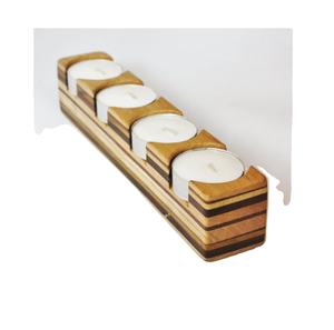 Bocal à bougie fait main en gros cubique LOGO personnalisé avec décoration de maison en bois bocal à bougie centres de table et décorations de mariage - Product Image 5