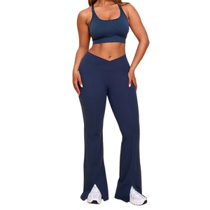Soutien-gorge de sport rembourré à fort impact pour femme, personnalisé, séchage rapide, longueur longue, avec dos croisé, vente en gros - Product Image 2