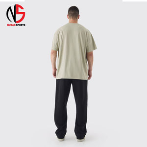 Pantalon de survêtement baggy à double taille avec logo personnalisé imprimé, style streetwear élégant, meilleur prix en ligne, pantalon baggy pour homme 2026 - Product Image 2