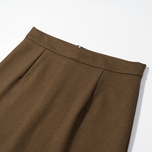 Jupe longue plissée fluide taille haute pour femme, légère, idéale pour l'été et les tenues décontractées - Product Image 5