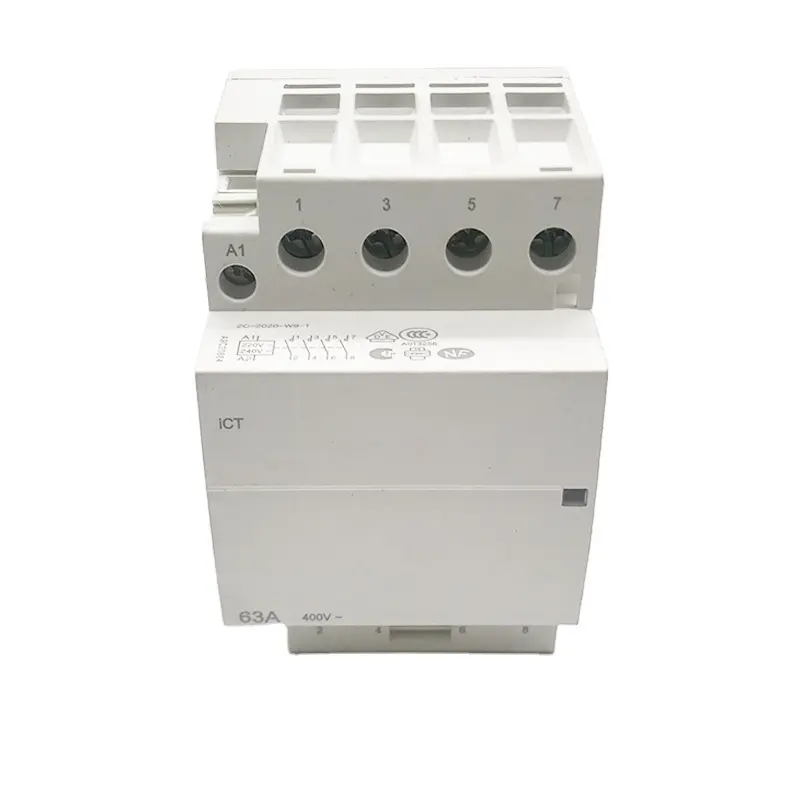AC CONTACTOR ICT 008 series 2no+2nc housed hold 220V 63A 4P silver point have a lot of stock wholesale price