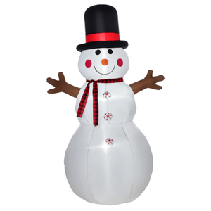 Pupazzo di Neve Gonfiabile da 1,8 m per Decorazioni Natalizie da Esterno - Product Image 3