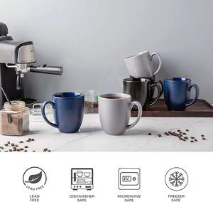 Taza de Cerámica Clásica para Uso Diario, Tazas de Cerámica con Acabado Liso para Té, Café y Agua a Bajo Costo, Diseño Artesanal de Lujo - Product Image 2