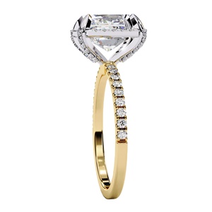 <b>Emerald</b> Cut 3.00 Carat Natural Diamond IGI Certified 14K 18K Sterling <b>Silver</b> Rose Yellow White Gold Engagement Wedding Gift - Product Image 3