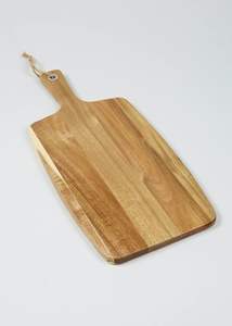 Tabla de Cortar y Servir Rectangular Larga de Madera de Acacia con Grabado Láser Personalizado para Cocina, con Asa, Craftera Exports - Product Image 3