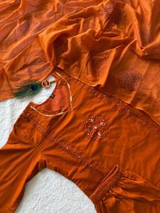 Nouvelle Arrivée Tendance : Ensemble Kurta, Pantalon et Dupatta en Pur Coton pour Femme – Dernière Collection de Kurtis de Créateur avec Salwar Kameez de Style Pakistanais, Tenue Ethnique - Product Image 2