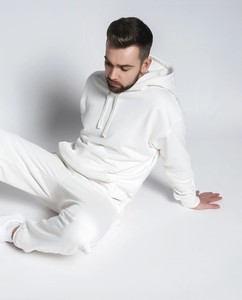 SIMURA FASHION's Men's Cropped Zip-up <b>Sweatshirt</b> Cotton/Polyester Blend Comfortable Customizable Custom Logo <b>Embroidery</b> - Product Image 2
