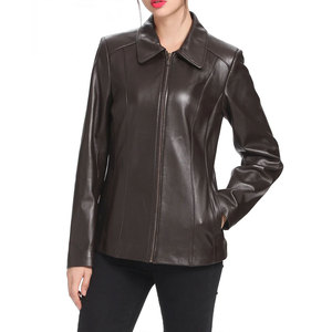 Veste en cuir véritable pour femme, design et couleur personnalisables, vestes en cuir pour femmes adultes, vêtements de mode. - Product Image 4