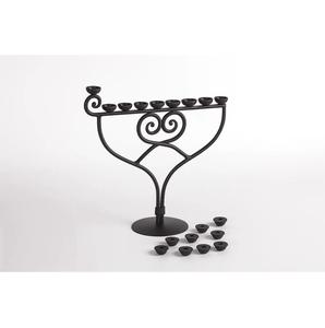 Chandelier à cinq branches en métal avec base en marbre, design minimaliste, accent décoratif de table, idéal pour la salle à manger - Product Image 2