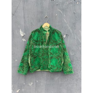 เสื้อแจ็คเก็ตกำมะหยี่ซูซานีสำหรับผู้หญิง ขายส่ง งานปักลายดอกไม้ทำมือ ซับในผ้าฝ้าย สไตล์ฮิปปี้ เสื้อแจ็คเก็ตฤดูหนาว - Product Image 1