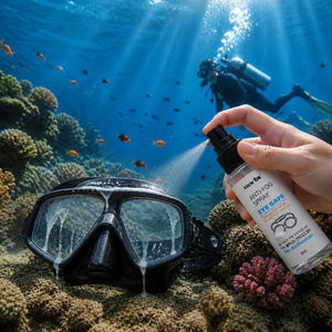 Spray Limpiador de Lentes Antivaho VIEW OK, Seguro para los Ojos, Plástico, Deportivo, 20 ml, para Gafas de Natación y Lentes, Uso en Flotadores de Natación - Product Image 2