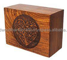 Urnes en bois professionnelles adultes de cendres humaines soutenant des urnes en bois personnalisées - Product Image 4