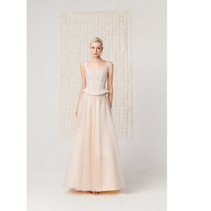 Blouses élégantes pour femmes prêtes à être expédiées, faible MOQ, haut corset en dentelle, coupe ajustée, approvisionnement ODM, corset sans manches, blouses élégantes pour femmes - Product Image 2