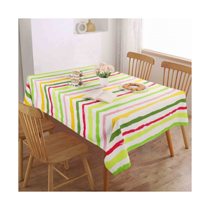 Home Dining Classic Style Christmas Poinsettia Holiday <b>Table</b> <b>Cloth</b> Festive Dining Decor Custom Size Custom Weight Indian OEM ODM - Product Image 5