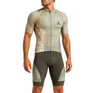 Custom <b>Cycling</b> Uniform Breathable Lightweight Polyester Jersey <b>Padded</b> <b>Shorts</b> Moisture Wicking Performance Apparel for Road Bike - Product Image 3