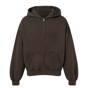 Sweat à capuche zippé 100 % coton pour homme – Le plus vendu, respirant et à séchage rapide - Product Image 1