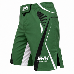 SHH Industries Custom MMA Fight <b>Shorts</b> Men Blue <b>Grappling</b> Training <b>Shorts</b> BJJ Kickboxing Martial Arts Personalized Logo - Product Image 3
