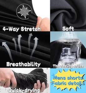 Shorts de sport pour homme, 11 pouces, avec poches zippées, séchage rapide, légers - Product Image 5