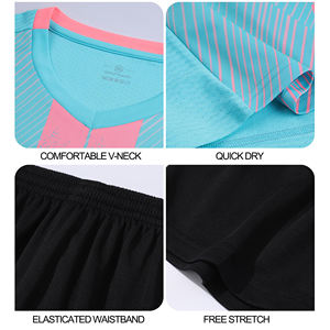 Conjuntos de Camisetas de Fútbol Sublimadas de Secado Rápido y Alta Calidad, Camisetas de Manga Corta para Equipos Profesionales, Dos Uniformes de Fútbol - Product Image 5