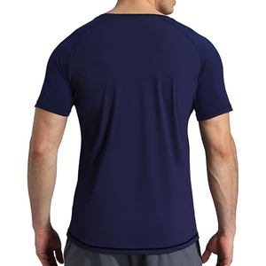 <b>Men</b> Rash Guard T <b>Shirt</b> <b>Compression</b> Short Sleeve Swim <b>Shirt</b> UV Protection Quick Dry Custom Branding OEM - Product Image 2