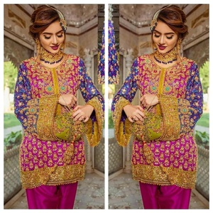 Robe de soirée indienne en mousseline de soie, tenue de haute qualité, 2021 - Product Image 2