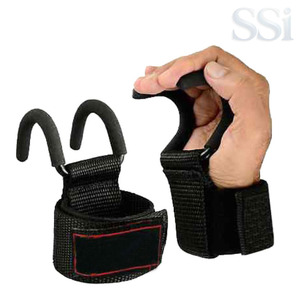 Crochets de musculation multi-usages avec sangles de poignet, crochets en acier robustes pour l'entraînement en salle de sport et le soutien de la préhension - Product Image 1