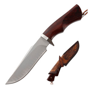 Couteau Bowie en acier inoxydable, couteau classique pour la chasse, le camping et les activités de plein air, avec construction en acier inoxydable et manche ergonomique - Product Image 2