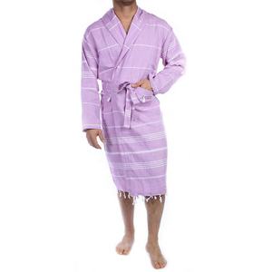 Serie pura, venta al por mayor, batas de lujo, mujeres, hombres, logotipo personalizado, 100%, albornoces absorbentes de algodón turco, toallas absorbentes de secado rápido - Product Image 1