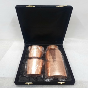 High quality <b>copper</b> water <b>bottle</b> for <b>drinking</b> water traditional design suitable for home office travel and fitness routines - Product Image 5