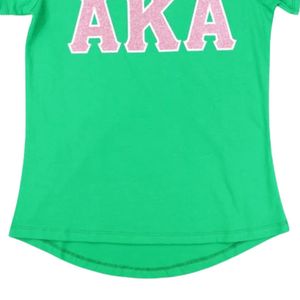 V Neck Glitter Tee <b>Green</b> Color Fashion Casual <b>Top</b> Women Short Sleeve Shirt <b>Sparkle</b> Graphic Apparel Stylish Everyday Wear - Product Image 3