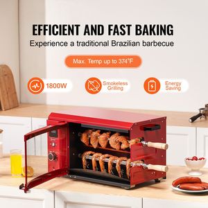 Macchina Elettrica per Shawarma e Pollo Arrosto con 2 Giraspetti, Capacità Barbecue - Product Image 2