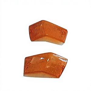 Lentille de clignotant arrière en ABS+PC, ambre/rouge, CM-360002, pour systèmes d'éclairage de scooter et moto - Product Image 1