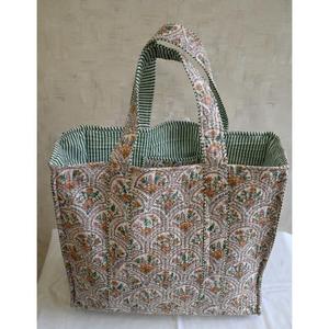 Sac fourre-tout en coton à imprimé floral bohème pour femmes, sac de shopping réutilisable, sac à bandoulière écologique pour les voyages, sac décontracté pour tous les jours - Product Image 4