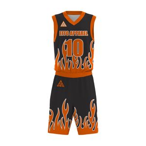 Tenues de basketball personnalisables en gros avec votre propre logo, légères, respirantes, 100 % polyester, ensembles en promotion - Product Image 3