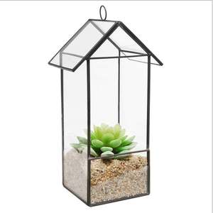 Magnifique terrarium en verre cristal pour plantes succulentes, mousse et plantes aériennes – Contenant artistique transparent pour une décoration intérieure moderne - Product Image 5