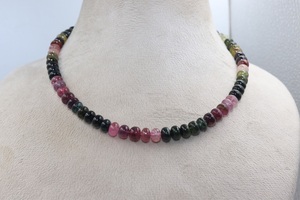 Natural Multi Color Tourmaline Round <b>Beads</b> 7-8mm 16 Inch Strand For Necklace Making - Product Image 4