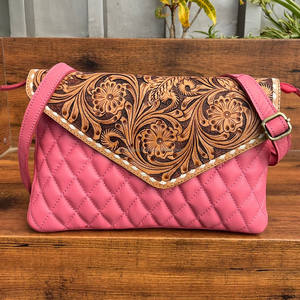 Nuevo bolso de hombro acolchado de cuero mecanizado a mano de alta calidad para mujer, bolso de sobre de celosía de diamante de diseñador de marca de lujo a la moda - Product Image 2