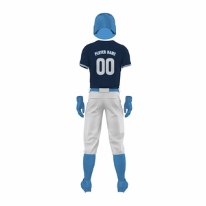 Bulk Order High Performance for Baseball Uniform Full Button Soft Mesh Breathable Baseball Jersey Custom Team <b>Name</b> - Product Image 5