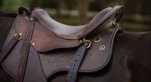 Silla de montar western de cuero PU de la mejor calidad, silla de compresión para entrenamiento de caballos, hecha a medida para caballos - Product Image 5