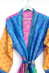 100% Pure Soie Kimono Robes Femme Soie Kimono Vintage Kimono Boho Kimono Soie Robe De Chambre - Product Image 5